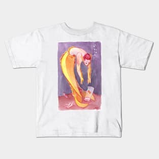 MerMay Goldfish Merman Rescuer Watercolor Kids T-Shirt